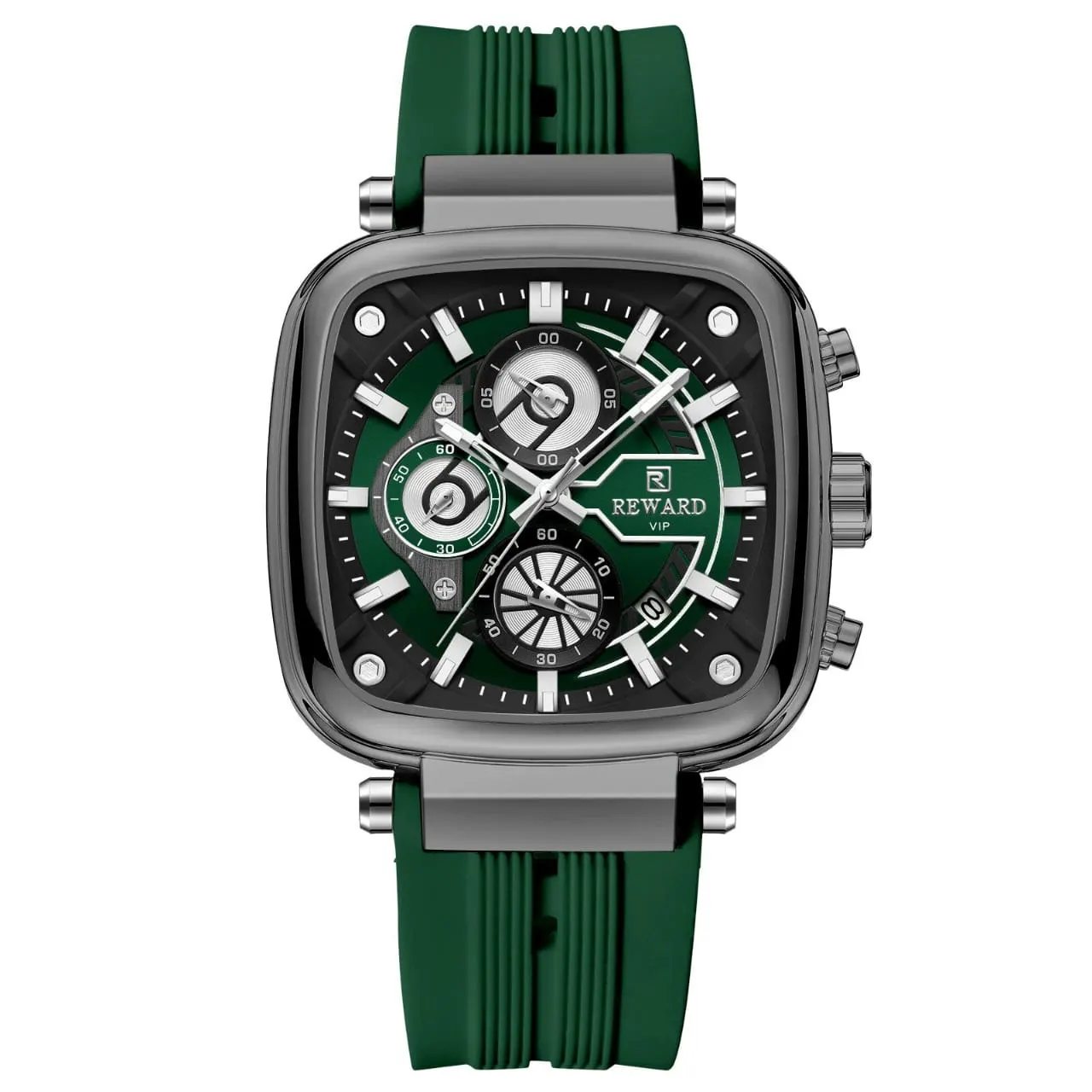 Reward RD831509M Men's Quartz Watch (Gunmetal & Green Edition) — Men's Watch India