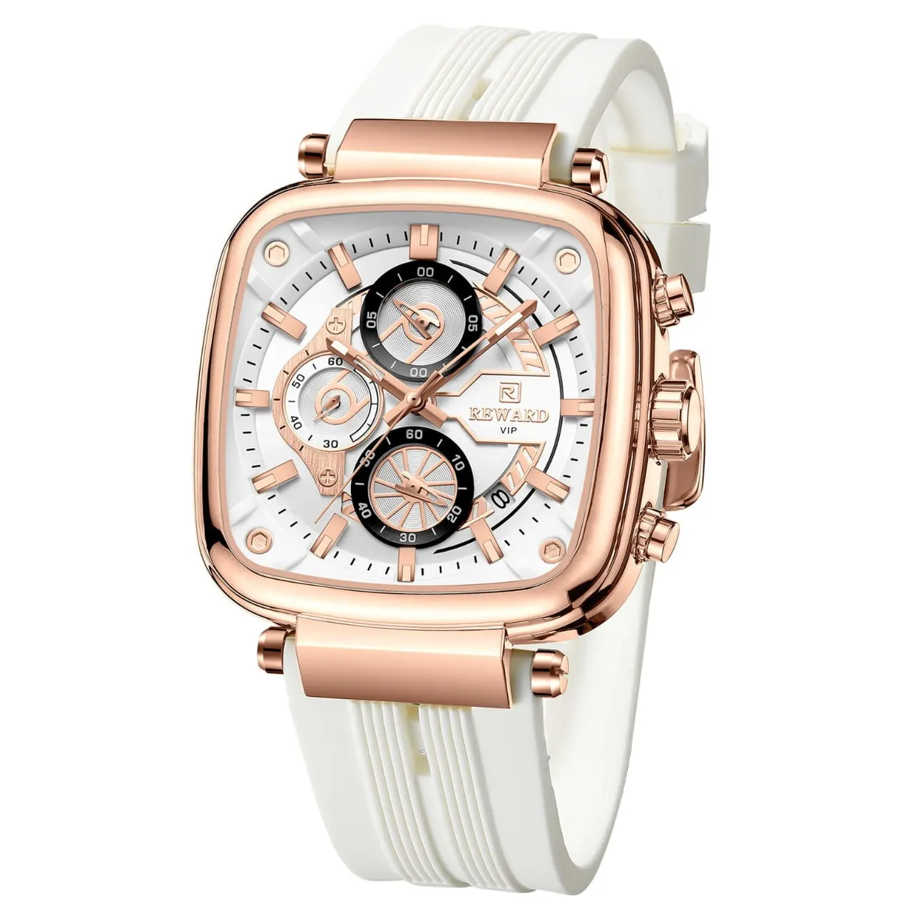 Reward RD831509M Men's Quartz Watch (Rose Gold & White Edition) — Men's Watch India