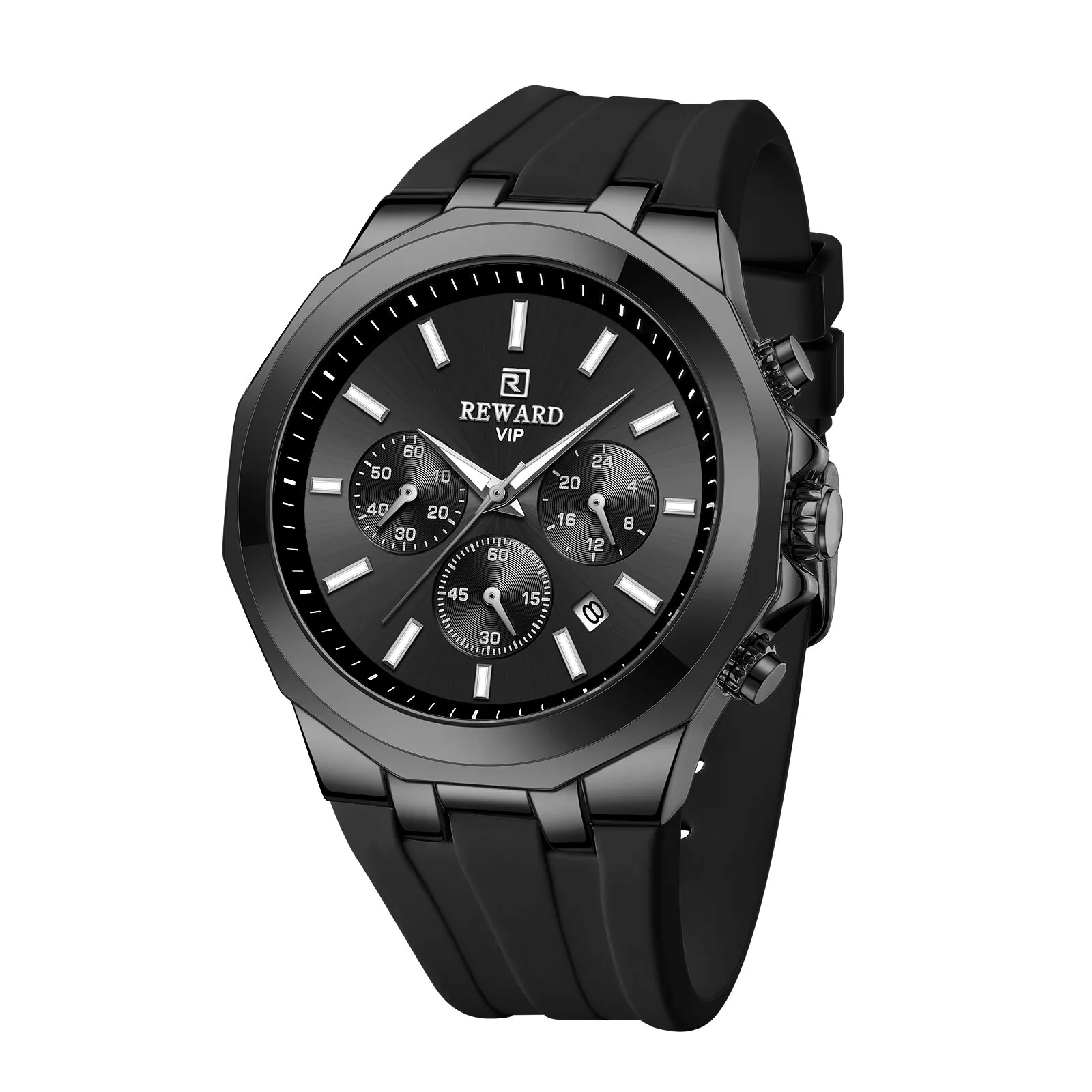 Reward RD83966M Men's Chronograph Quartz Watch (Gunmetal Edition) — Men's Watch India