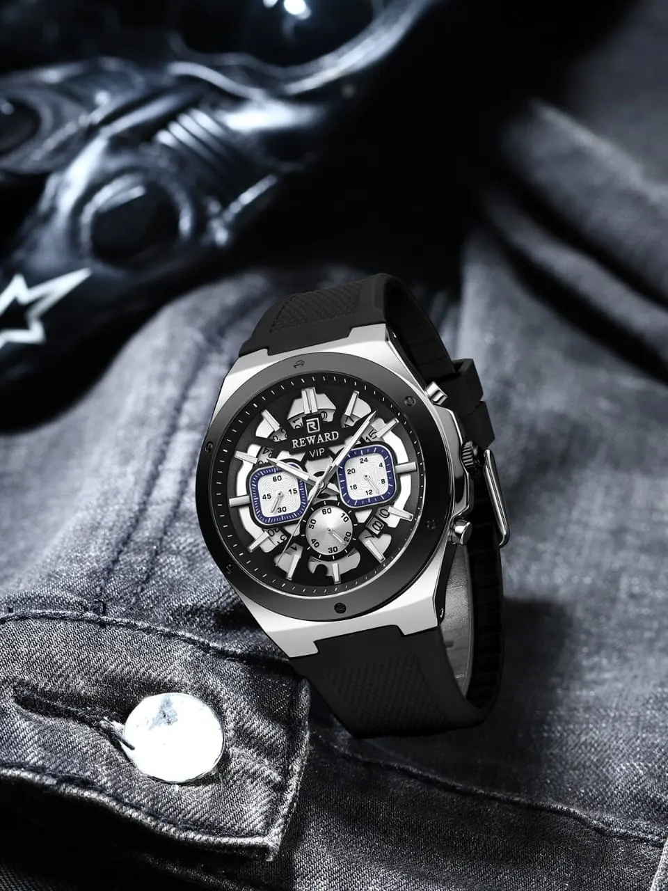 Reward RD832257M Men's Quartz Watch (Black Edition) — Men's Watch India