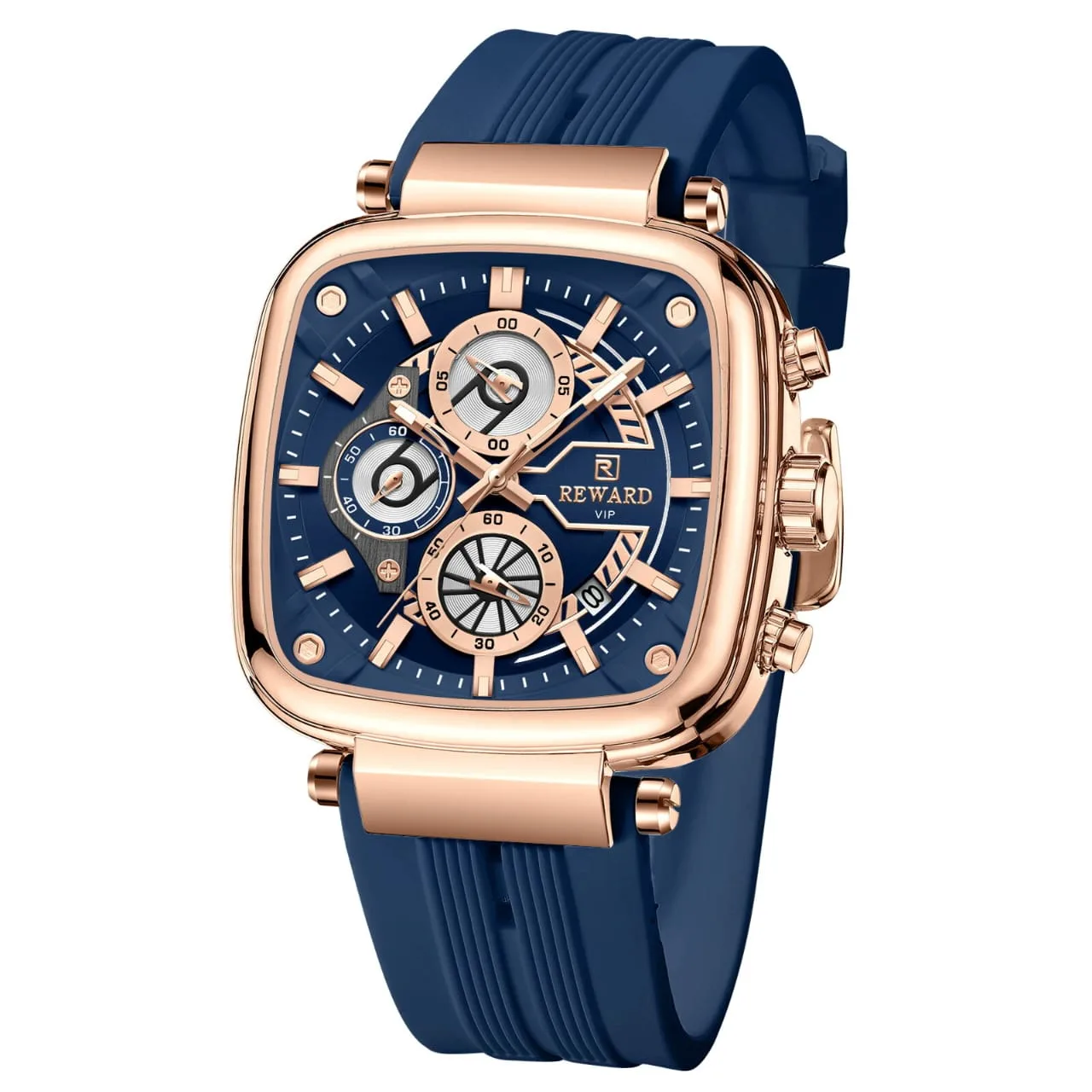 Reward RD831509M Men's Quartz Watch (Rose Gold & Blue Edition) — Men's Watch India